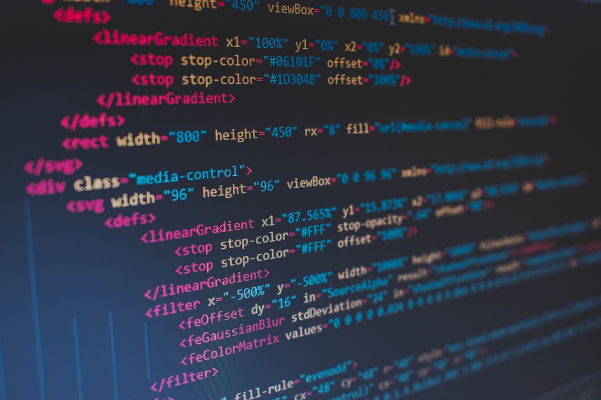 Nahaufnahme eines Code-Editors